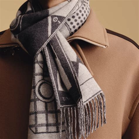 hermes boucles et camails muffler|Camails Jacquard muffler .